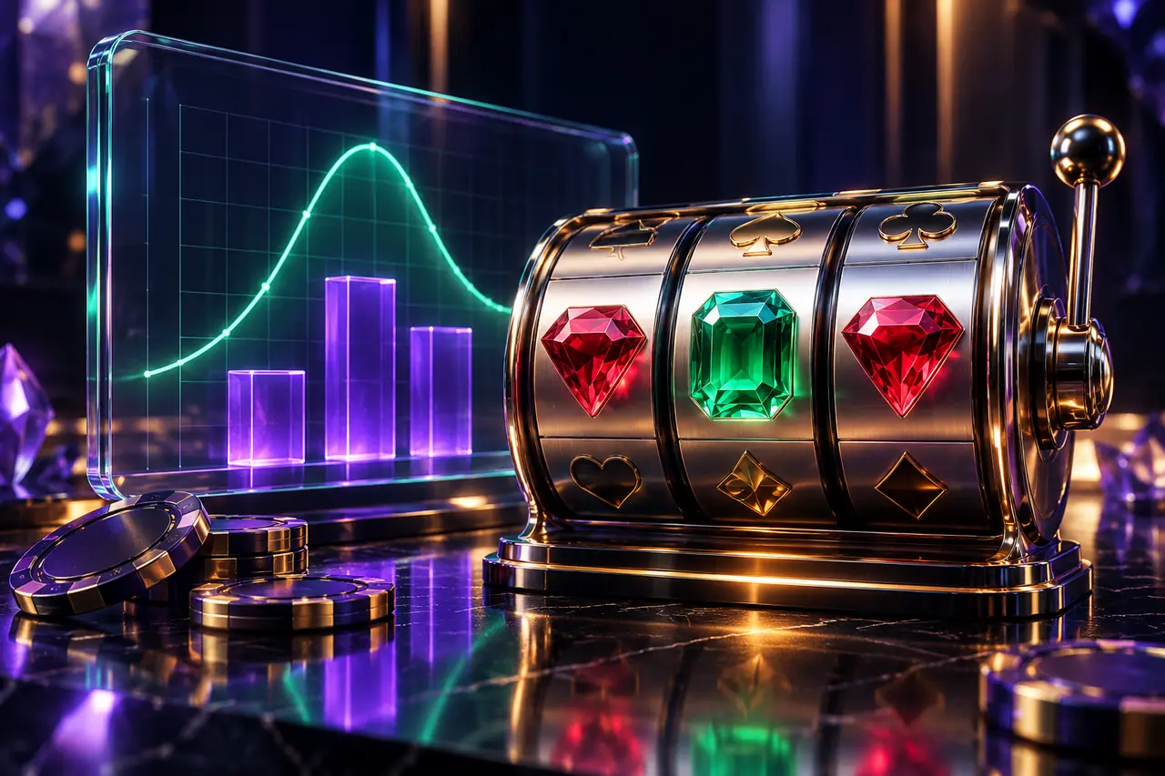 Concept illustration for pokie rtp & volatility