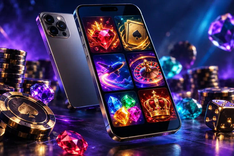 Concept illustration for casino apps & mobile